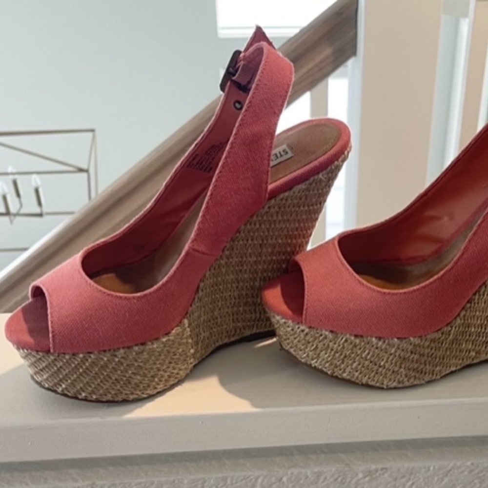 Light pink steve madden wedges
